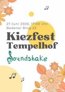 Flyer Soundshake Kiezfest Tempelhof